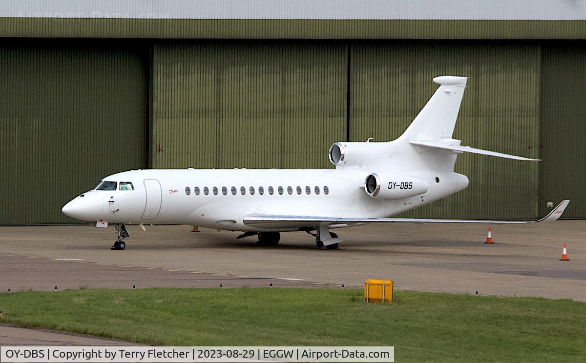 OY-DBS, 2017 Dassault Falcon 8X C/N 431, At Luton Airport