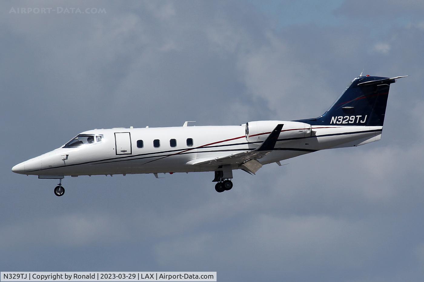 N329TJ, Gates Learjet 55 C/N 120, at lax