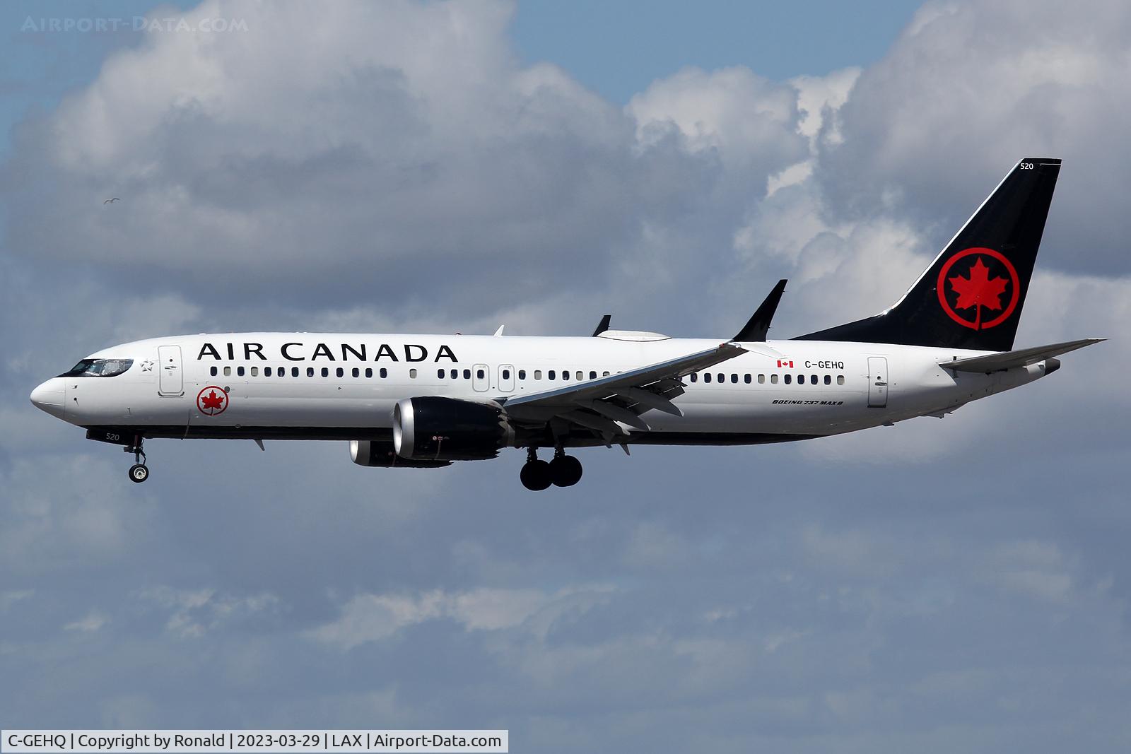 C-GEHQ, 2019 Boeing 737-8 MAX C/N 61226, at lax