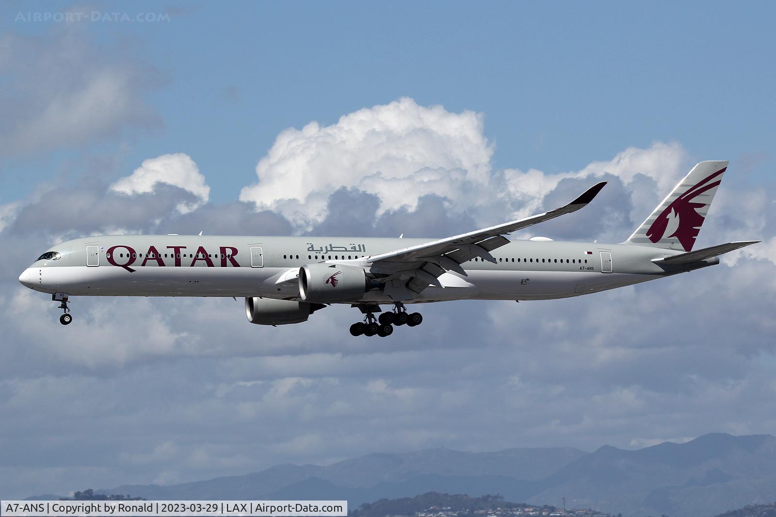 A7-ANS, 2020 Airbus A350-1041 C/N 420, at lax