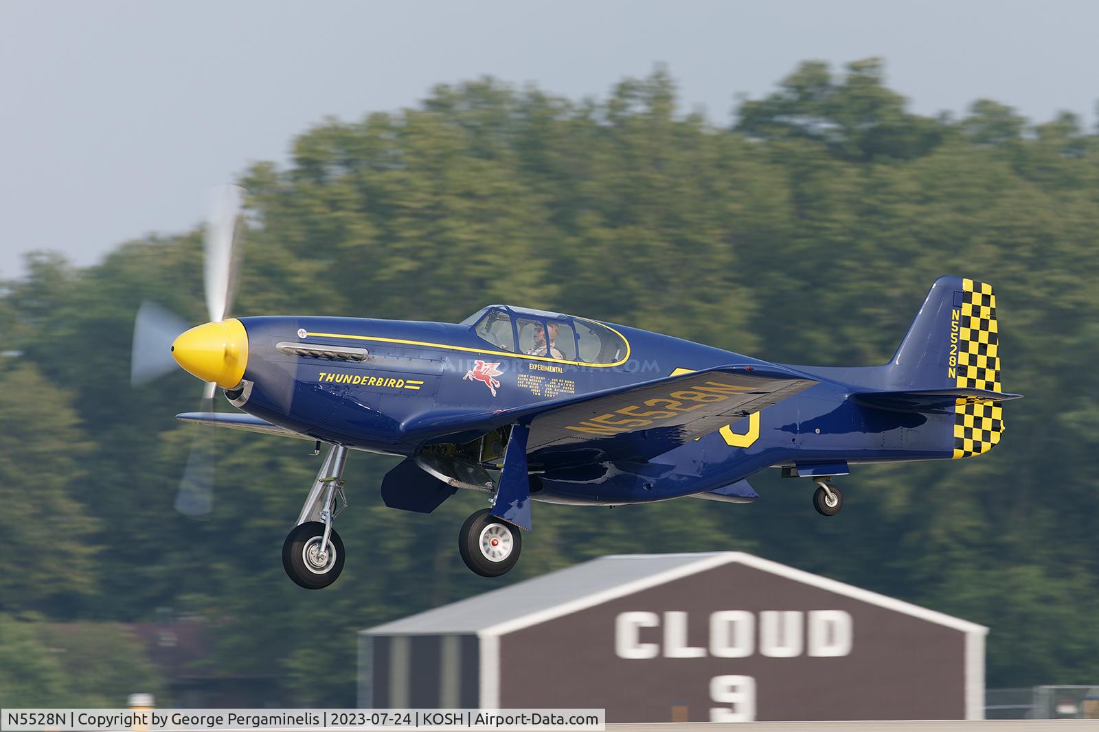 N5528N, North American P-51C Mustang C/N 2925, Oshkosh 2023.