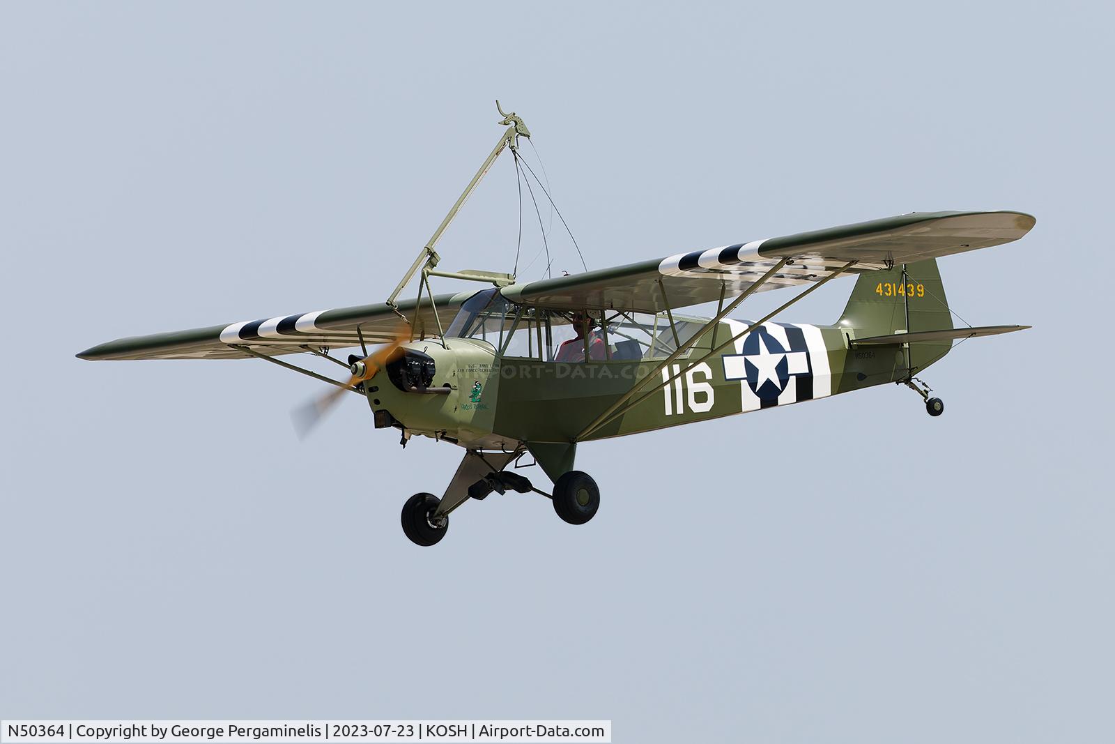N50364, 1943 Piper J-3 Cub C/N 10300, Oshkosh 2023.