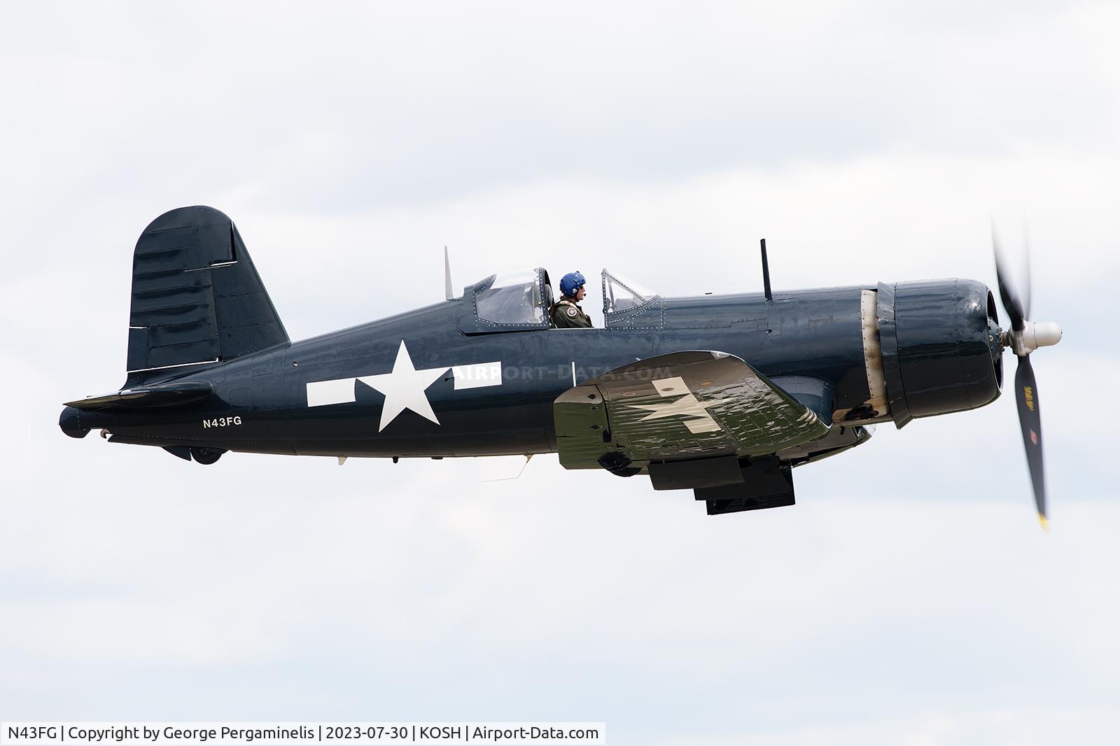 N43FG, 1945 Goodyear FG-1D Corsair C/N 2903, Oshkosh 2023.