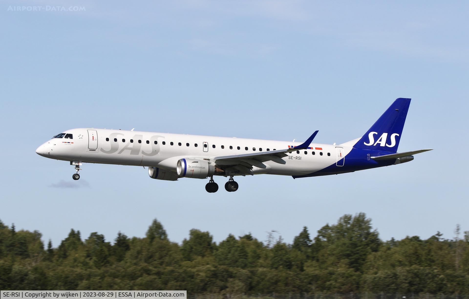 SE-RSI, 2007 Embraer 195LR (ERJ-190-200LR) C/N 19000104, RWY 26