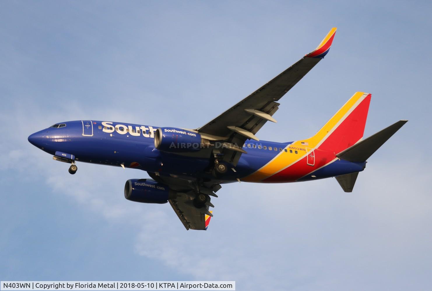 N403WN, 2001 Boeing 737-7H4 C/N 29815, SWA 737 nc zx DCA-TPA