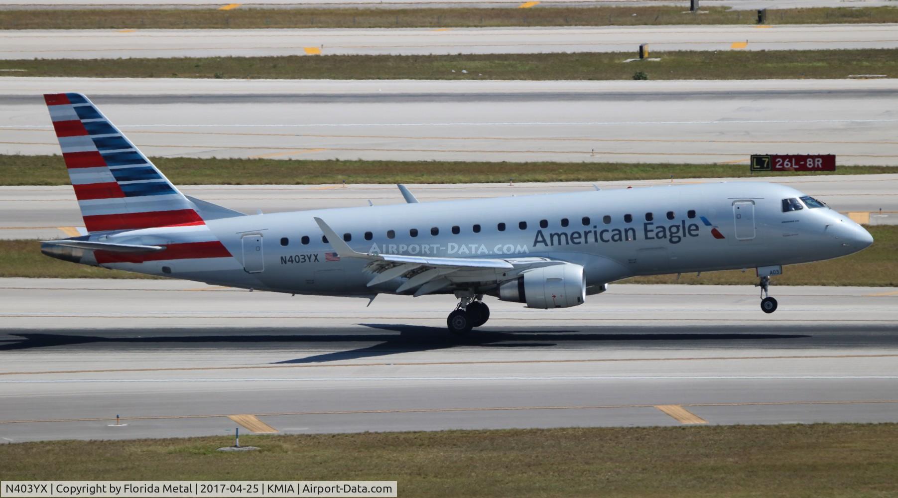 N403YX, 2013 Embraer 175LR (ERJ-170-200LR) C/N 17000365, ENY E175 zx CMH-MIA