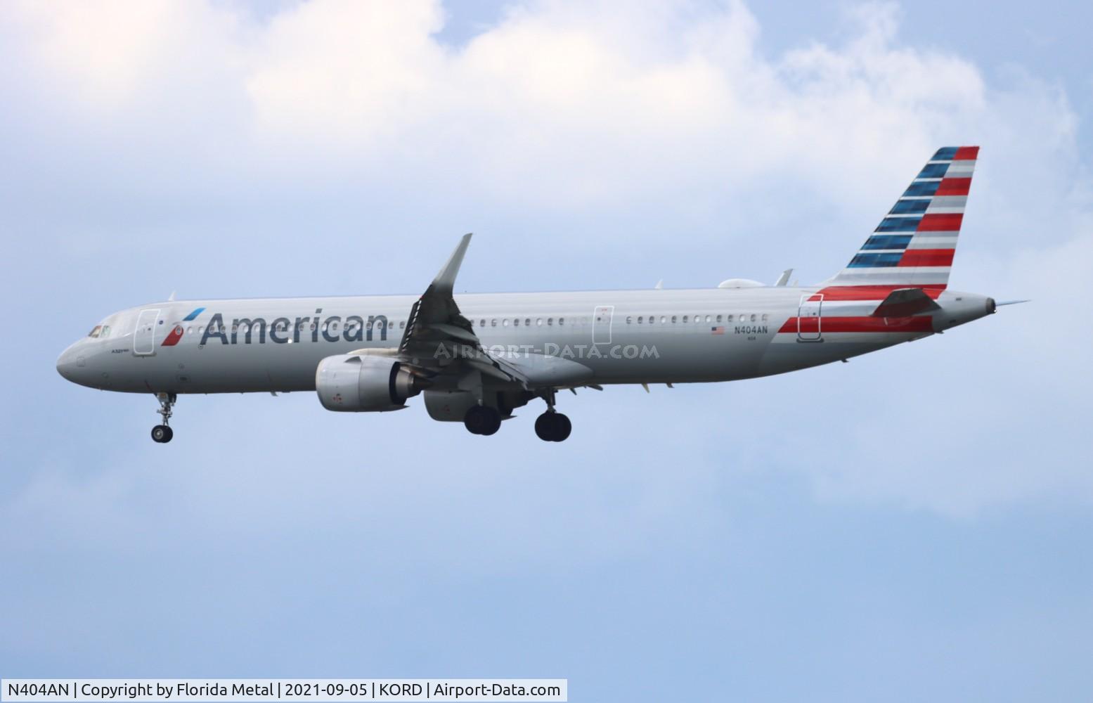 N404AN, 2019 Airbus A321-253NX C/N 8758, AAL A321N zx PHX-ORD