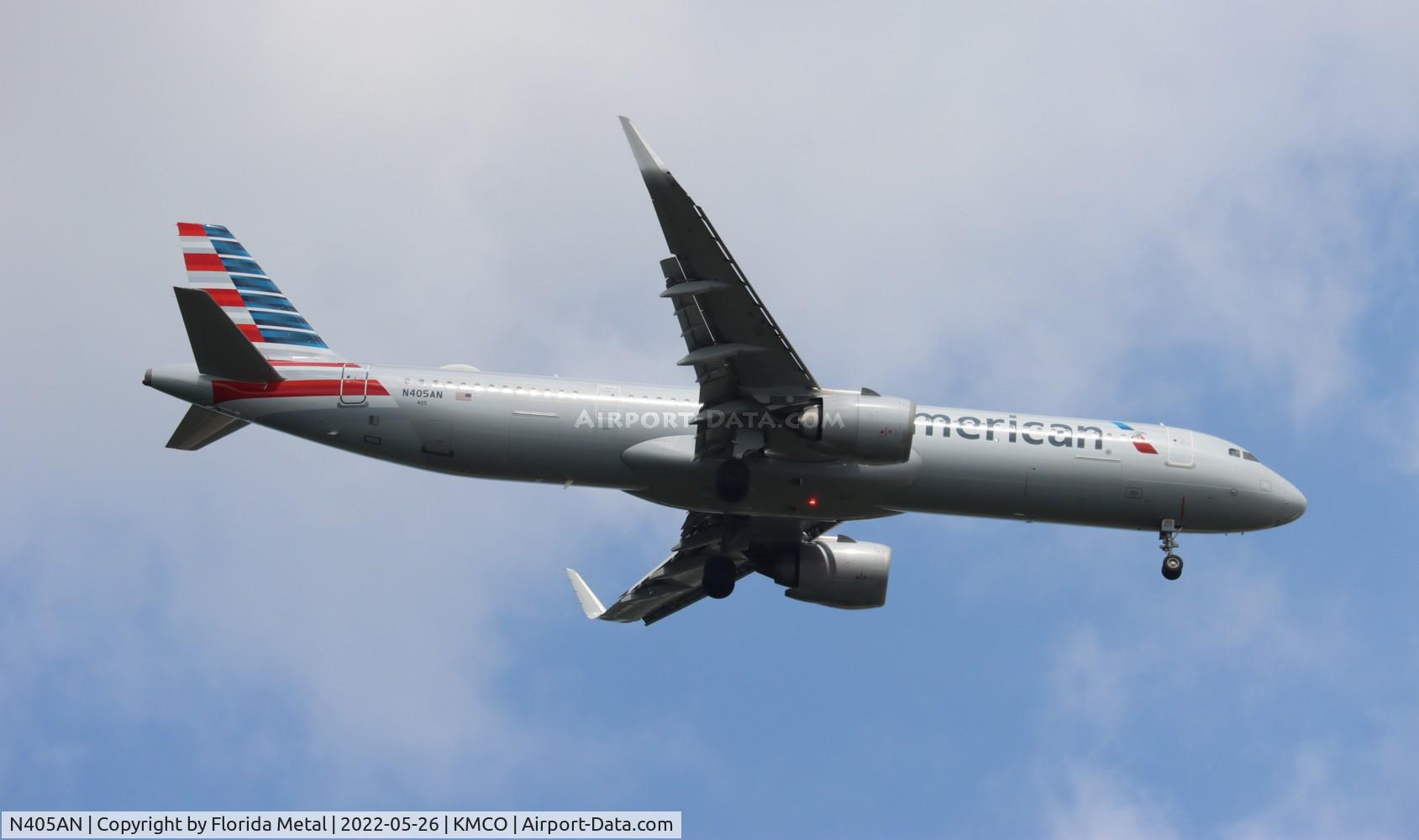 N405AN, 2019 Airbus A321-253NX C/N 8800, AAL A321N zx MIA-MCO
