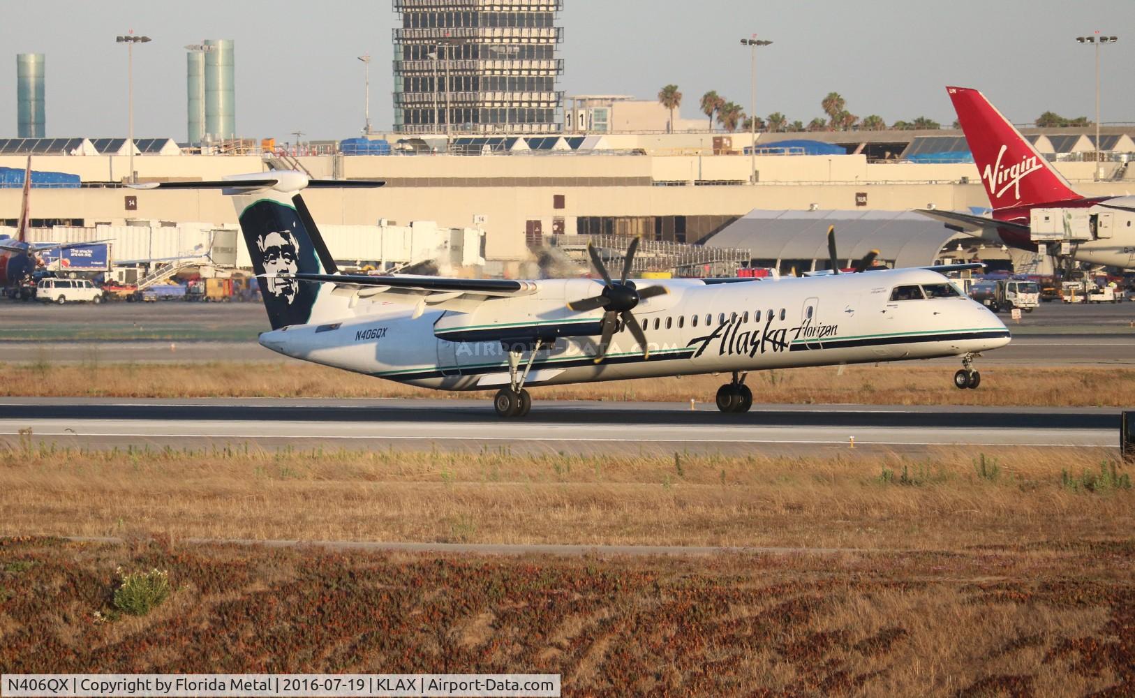N406QX, 2001 Bombardier DHC-8-402 Dash 8 C/N 4048, Alaska Express Q400 zx STS-KLAX