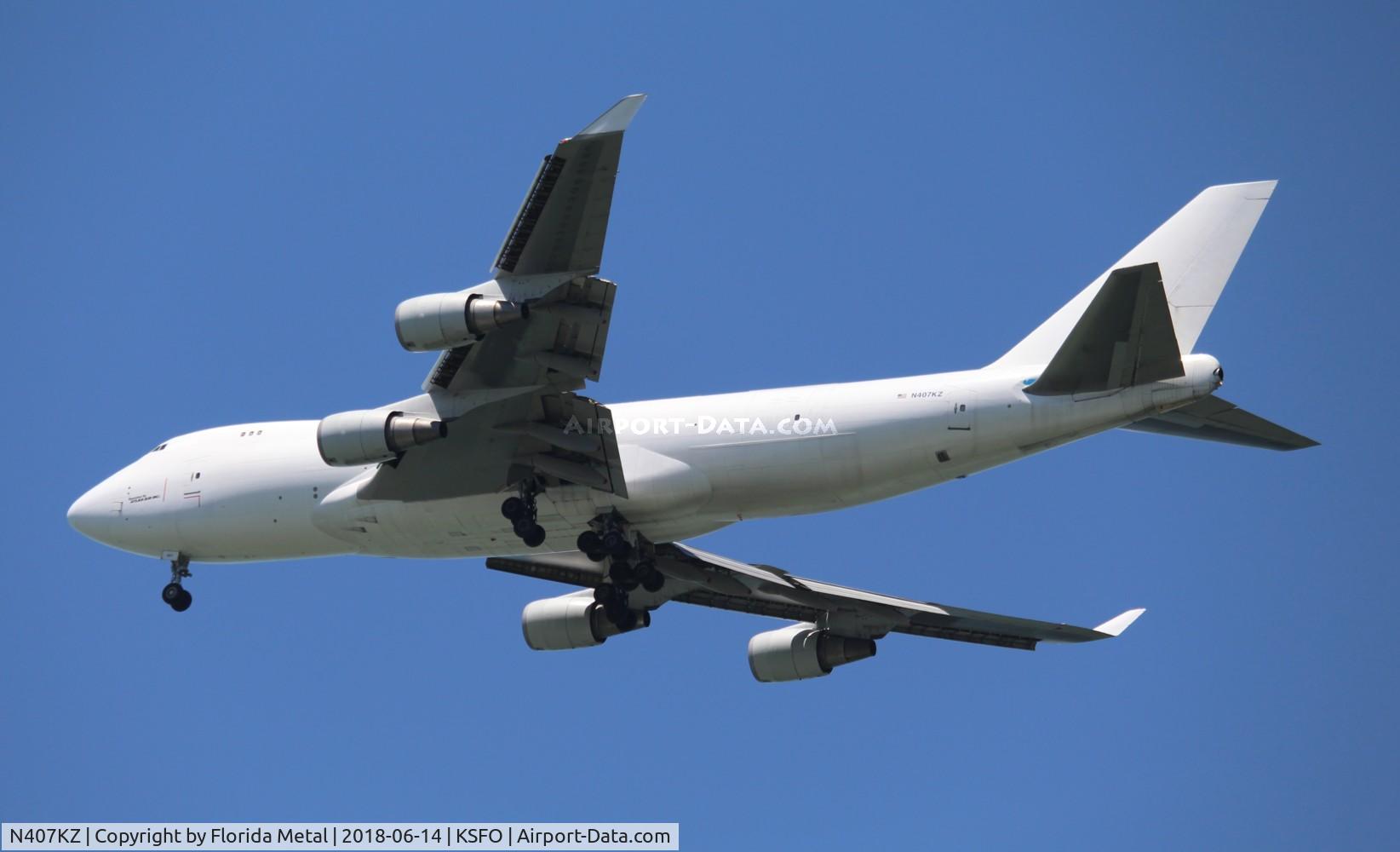 N407KZ, 2008 Boeing 747-4KZF C/N 36134, Atlas 744 zx KLAX-SFO