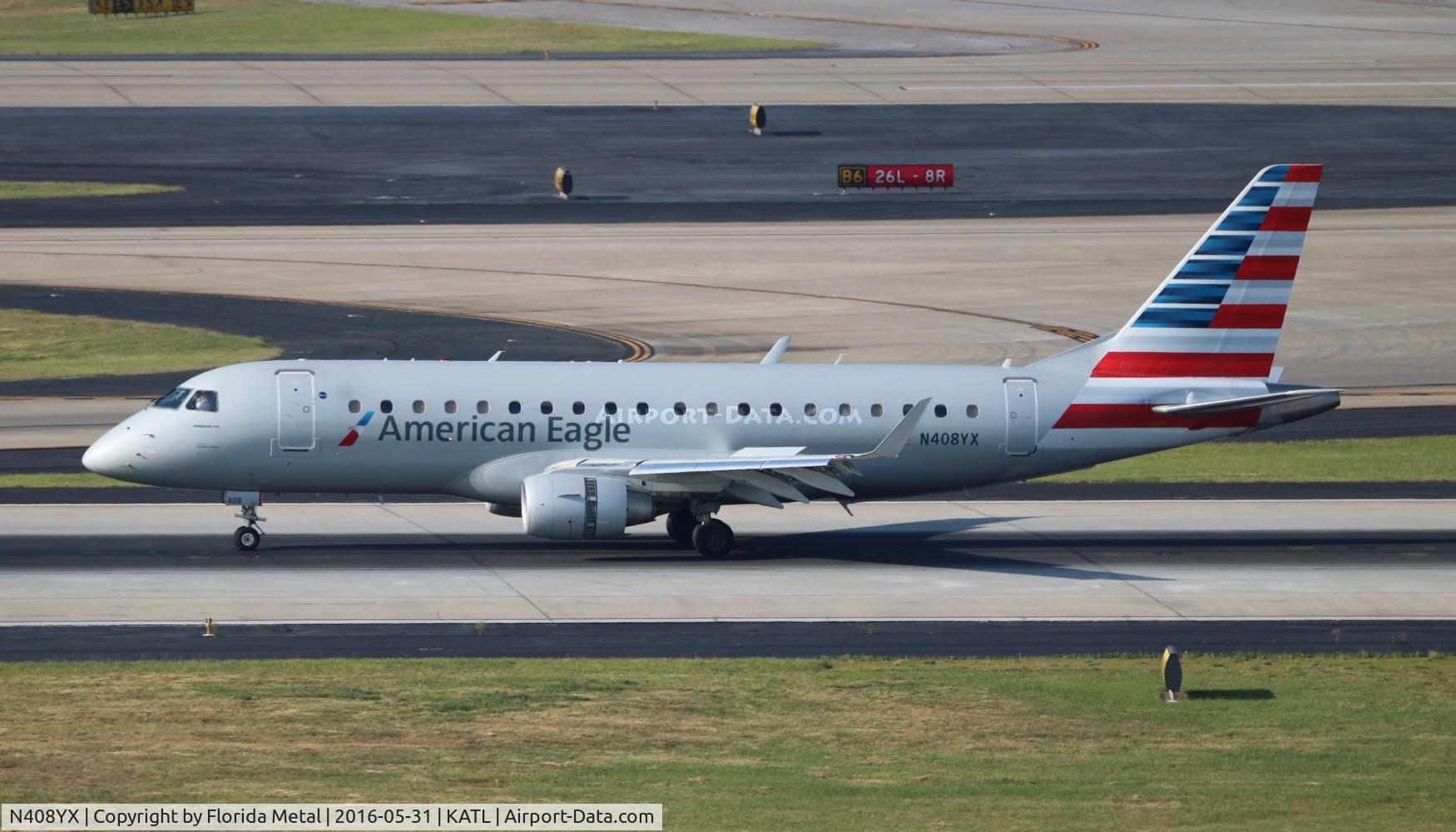 N408YX, 2013 Embraer 175LR (ERJ-170-200LR) C/N 17000371, ENY E175 zx MIA-ATL
