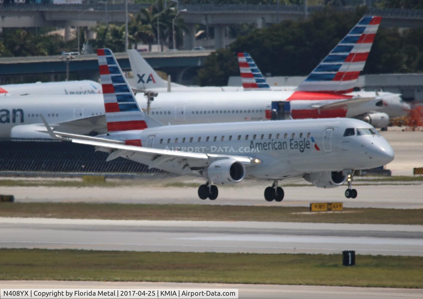 N408YX, 2013 Embraer 175LR (ERJ-170-200LR) C/N 17000371, ENY E175 zx IND-MIA