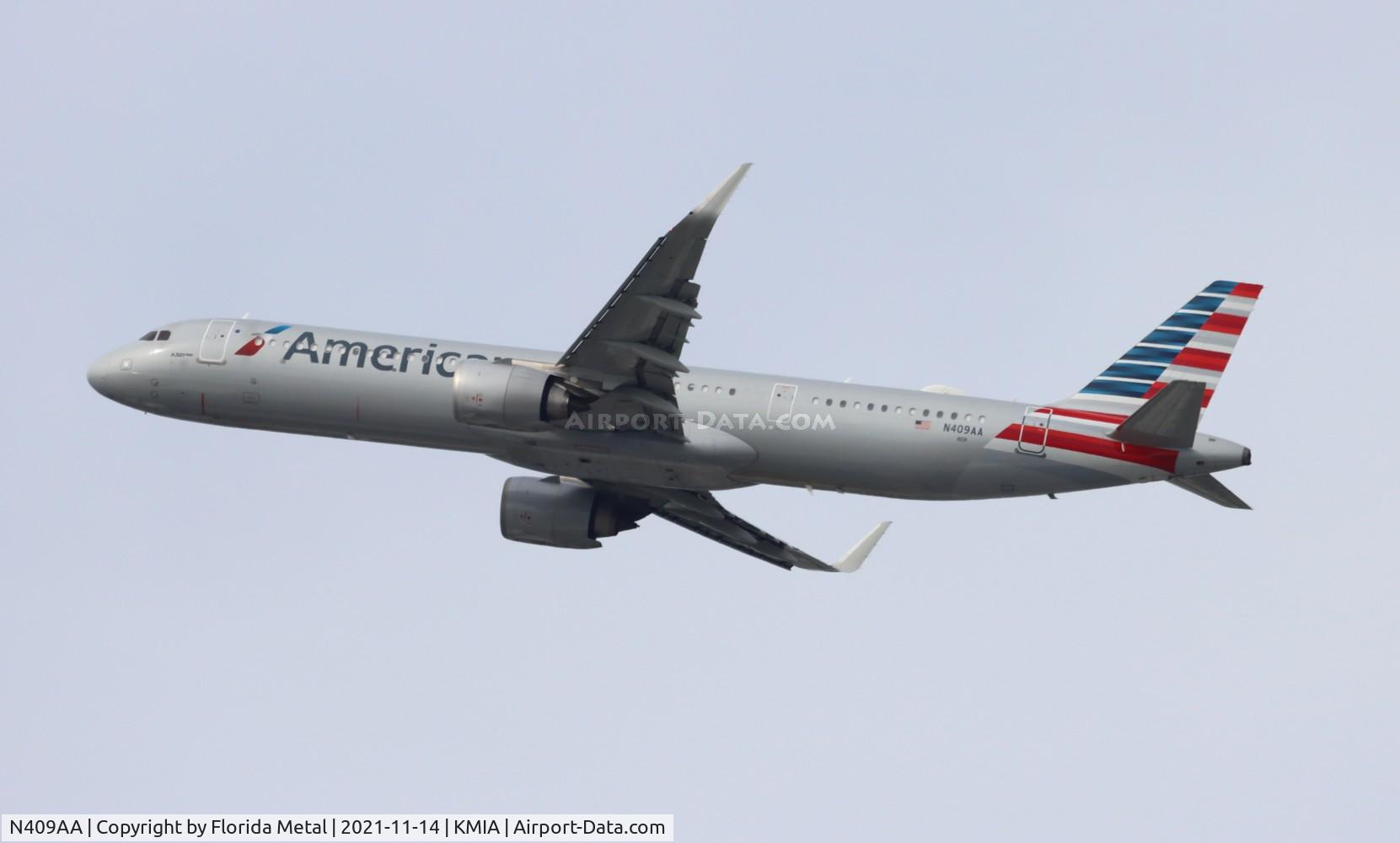 N409AA, 2019 Airbus A321-253NX C/N 9178, AAL A321N zx MIA-DFW