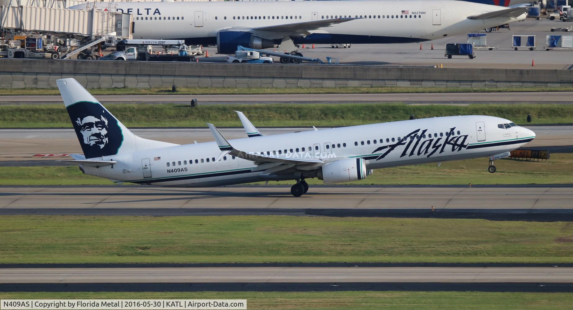 N409AS, 2012 Boeing 737-990/ER C/N 41733, ASA 739 zx ATL-SEA