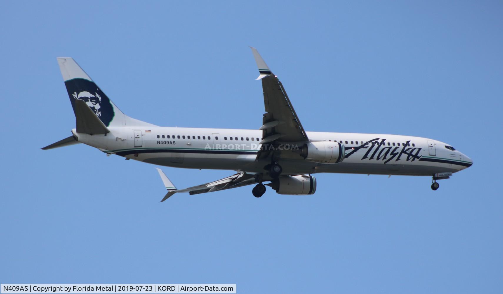 N409AS, 2012 Boeing 737-990/ER C/N 41733, ASA 739 zx SEA-ORD