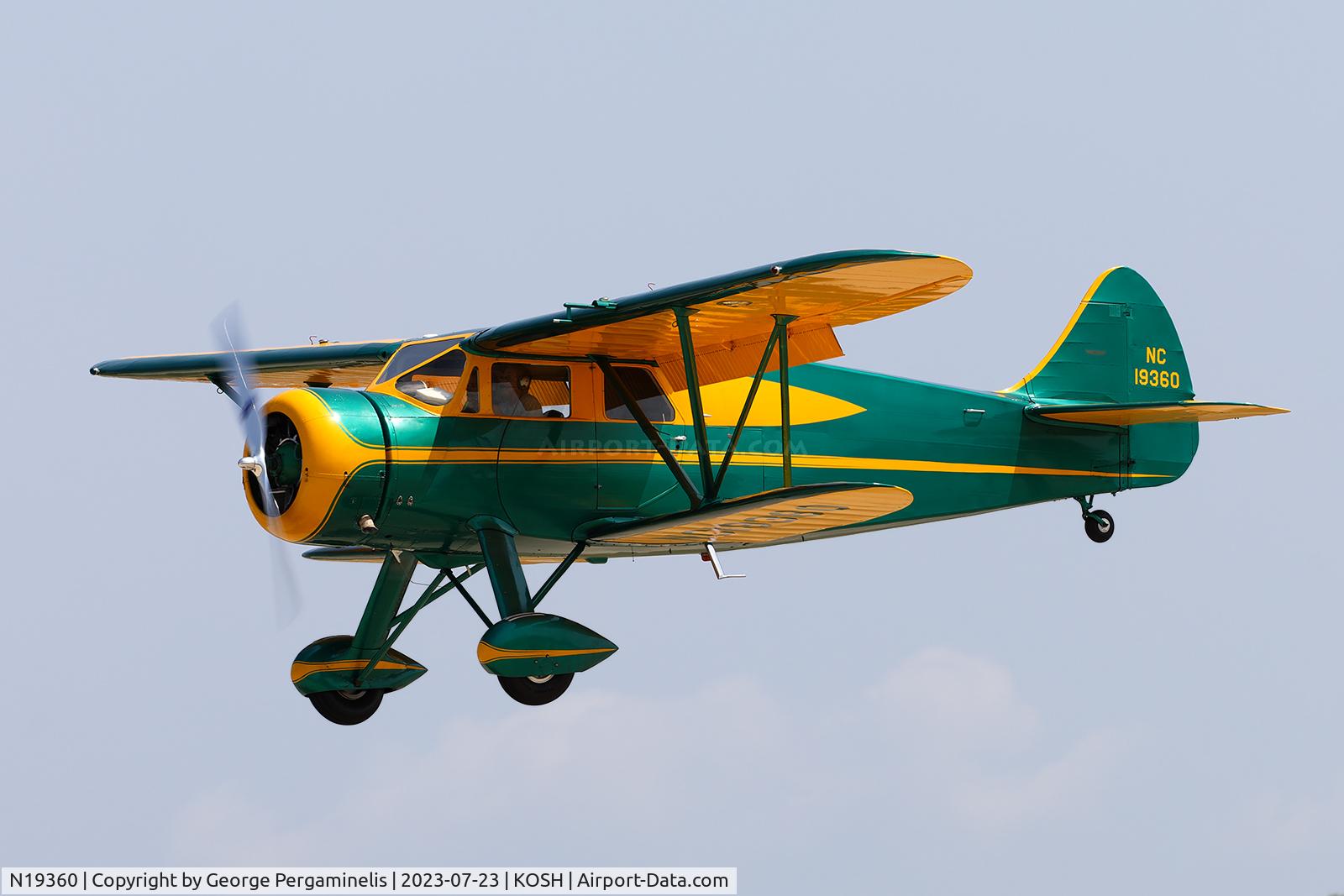 N19360, 1938 Waco ZGC-8 C/N 5056, Oshkosh 2023.