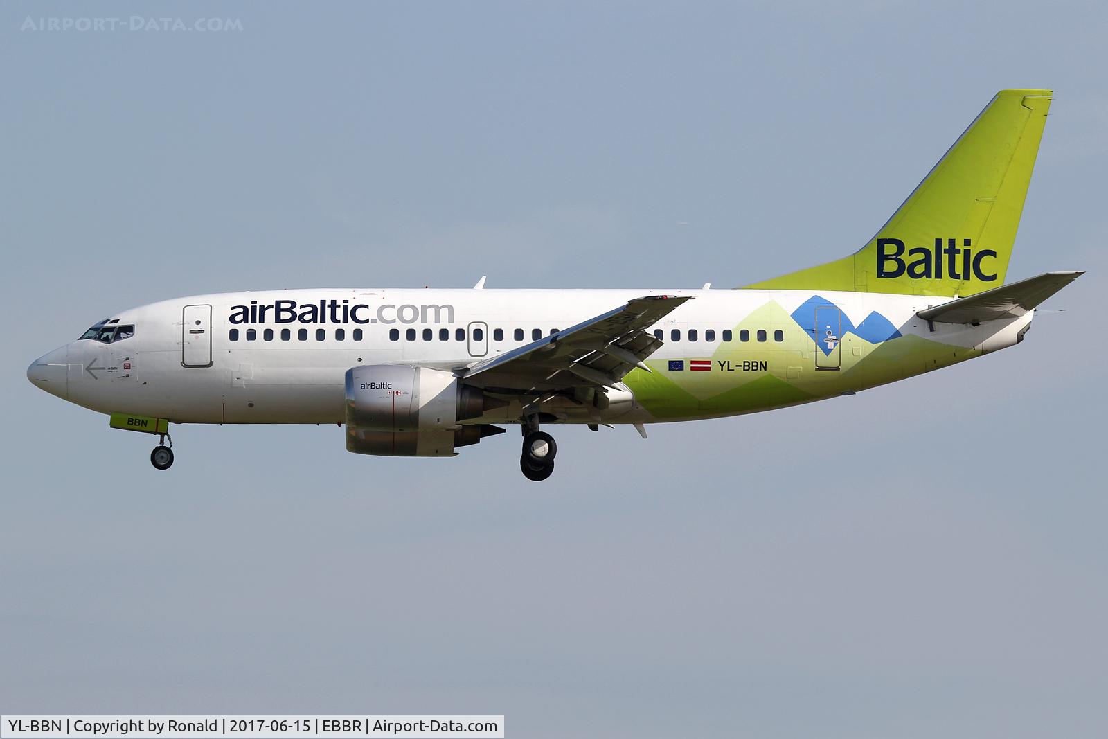 YL-BBN, 1992 Boeing 737-522 C/N 26683, at bru