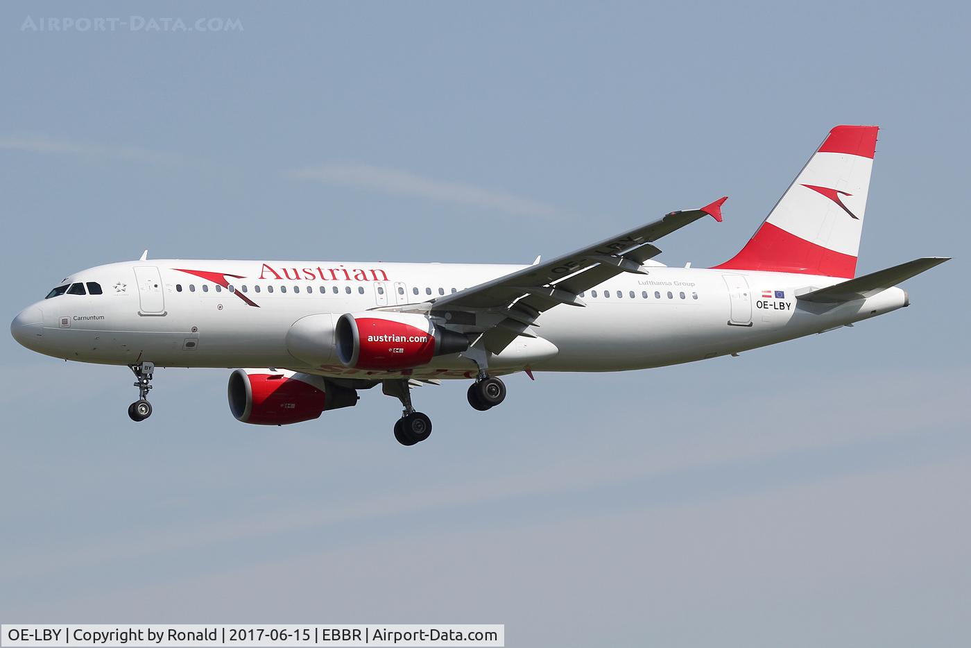 OE-LBY, 2012 Airbus A320-214 C/N 5122, at bru