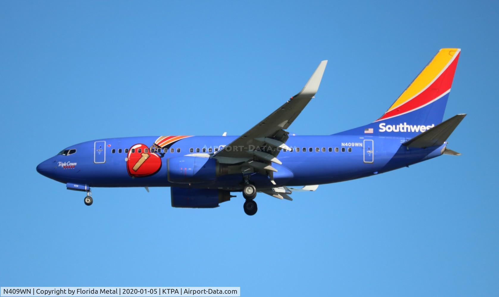 N409WN, 2001 Boeing 737-7H4 C/N 27896, SWA 737 Triple zx BNA-TPA