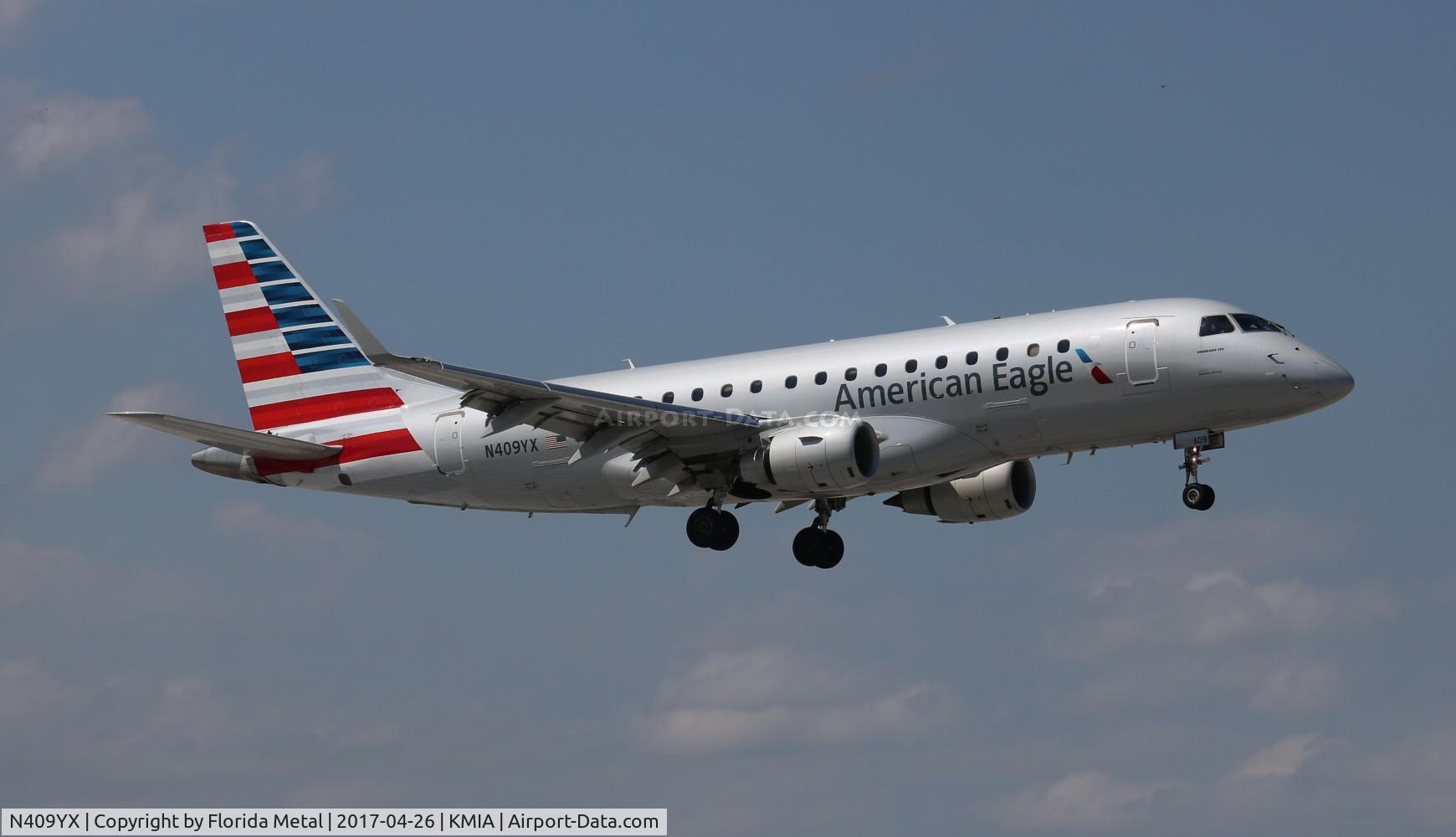 N409YX, 2013 Embraer 175LR (ERJ-170-200LR) C/N 17000372, ENY E175 zx FPO-MIA
