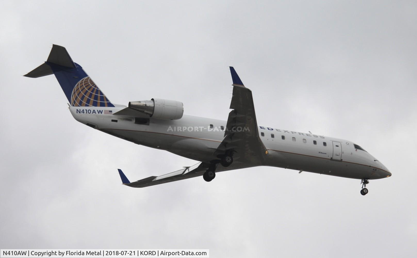 N410AW, 2001 Bombardier CRJ-200LR (CL-600-2B19) C/N 7490, AWI/UE CRJ2 zx MSN-ORD