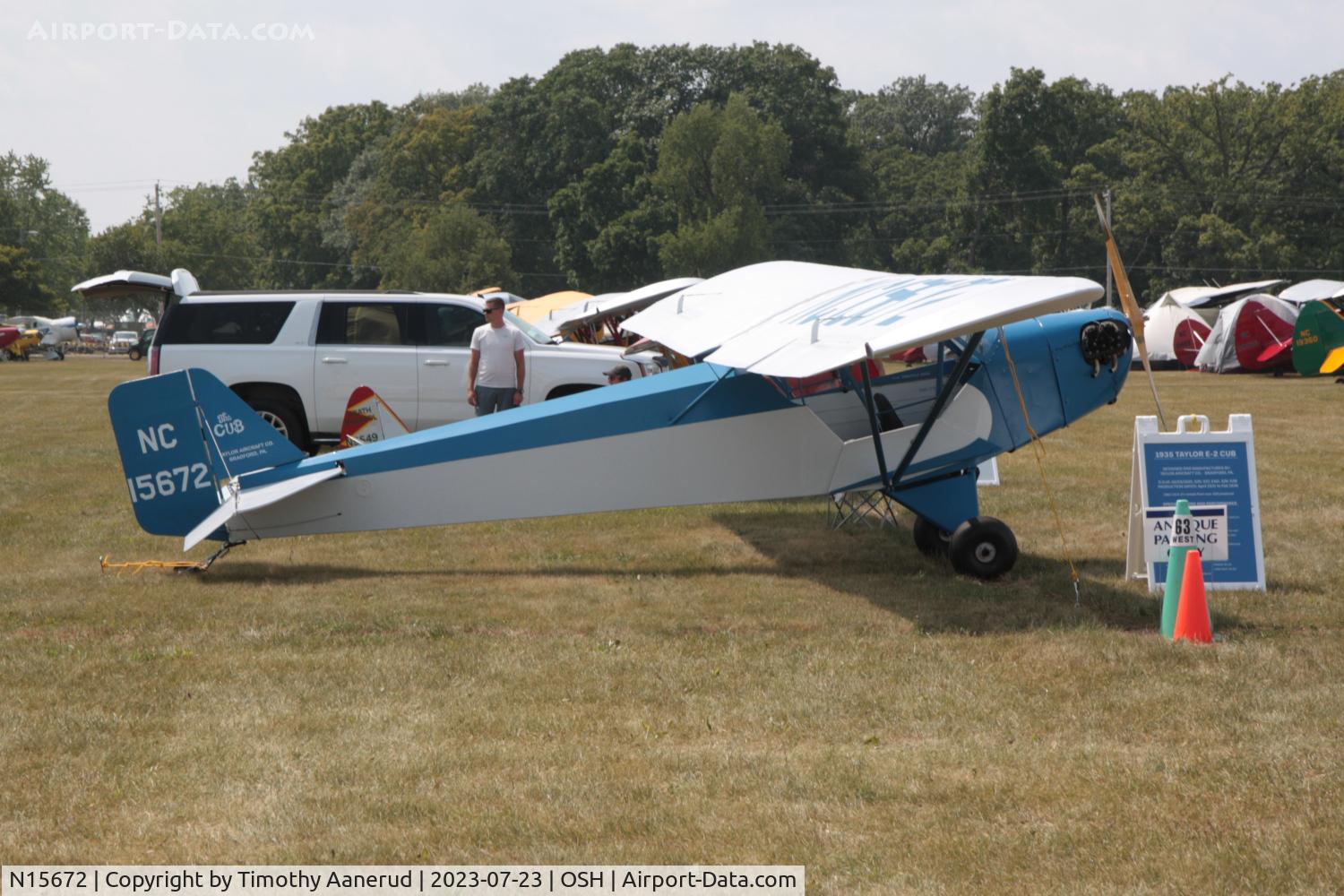 N15672, 1935 Taylorcraft H-2 C/N 337, 1935 Taylorcraft H-2, c/n: 337, AirVenture 2023