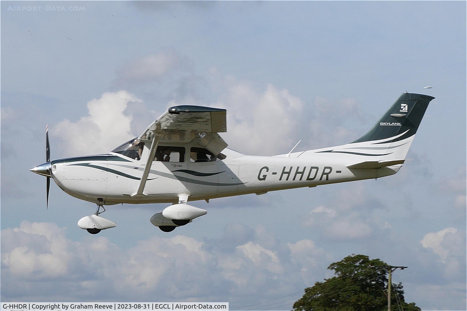G-HHDR, 2008 Cessna 182T Skylane C/N 18282071, Landing at Fenland.