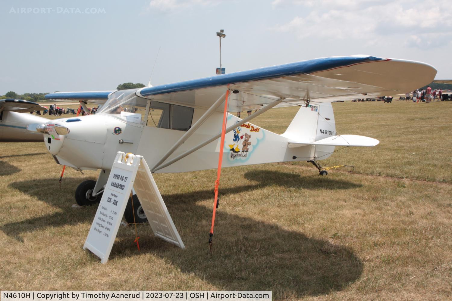 N4610H, 1948 Piper PA-17 Vagabond C/N 17-27, 1948 Piper PA-17, c/n: 17-27, AirVenture 2023