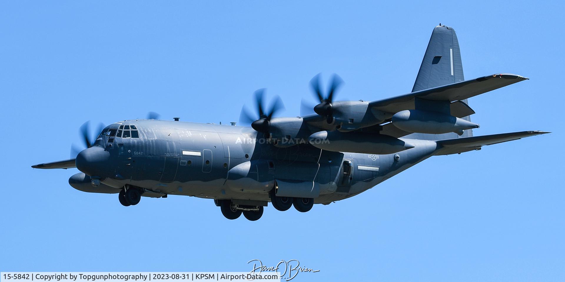 15-5842, 2016 Lockheed Martin HC-130J Hercules C/N 382-5842, KING69 working RW34