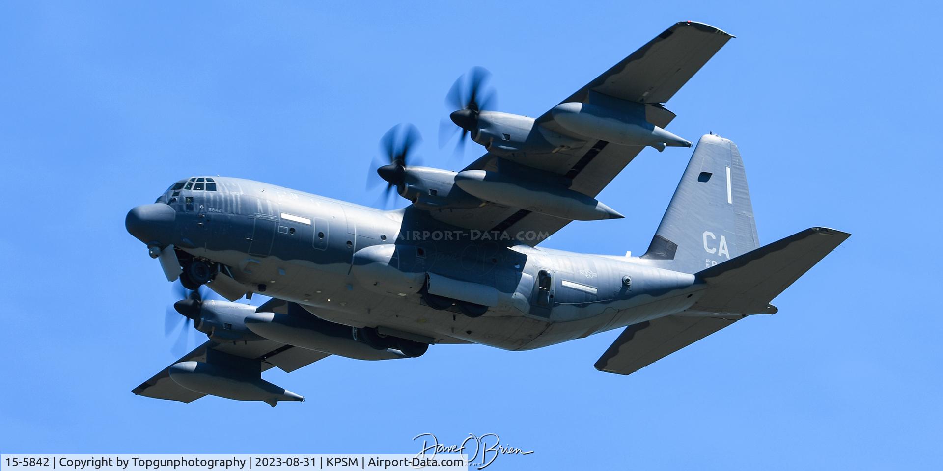 15-5842, 2016 Lockheed Martin HC-130J Hercules C/N 382-5842, KING69 shooting a missed approach to RW34