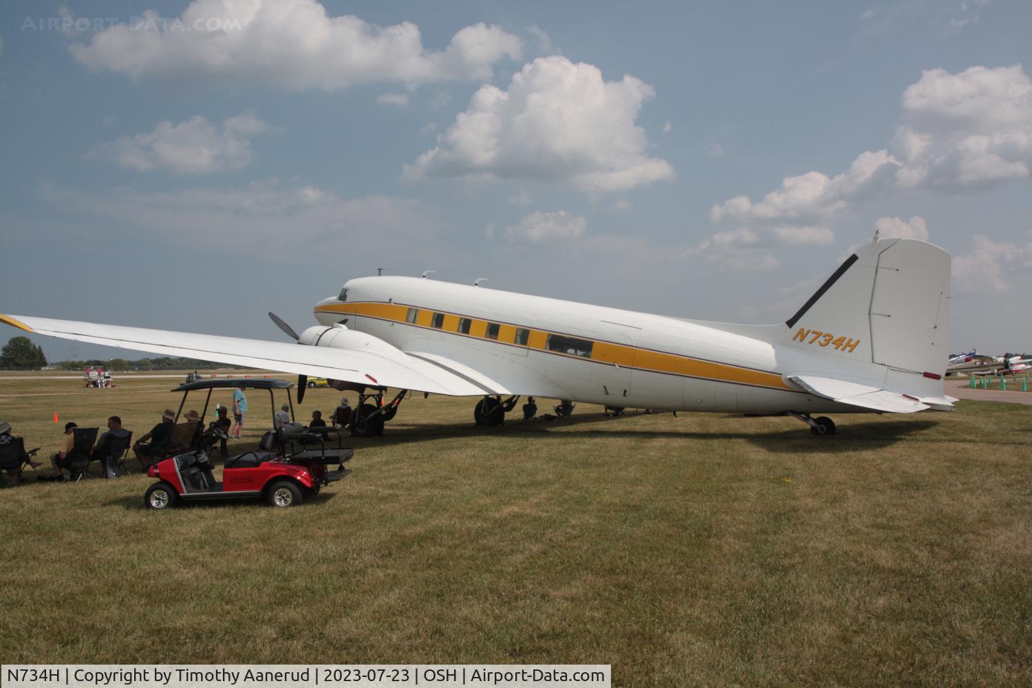 N734H, 1942 Douglas DC-3 (C-47-DL) C/N 4727, 1942 Douglas DC-3 (C-47-DL), c/n: 4727, AirVenture 2023