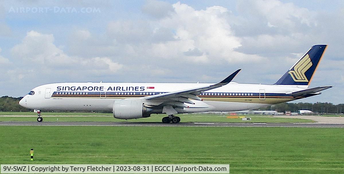 9V-SWZ, 2015 Boeing 777-312/ER C/N 42239, At Manchester Airport