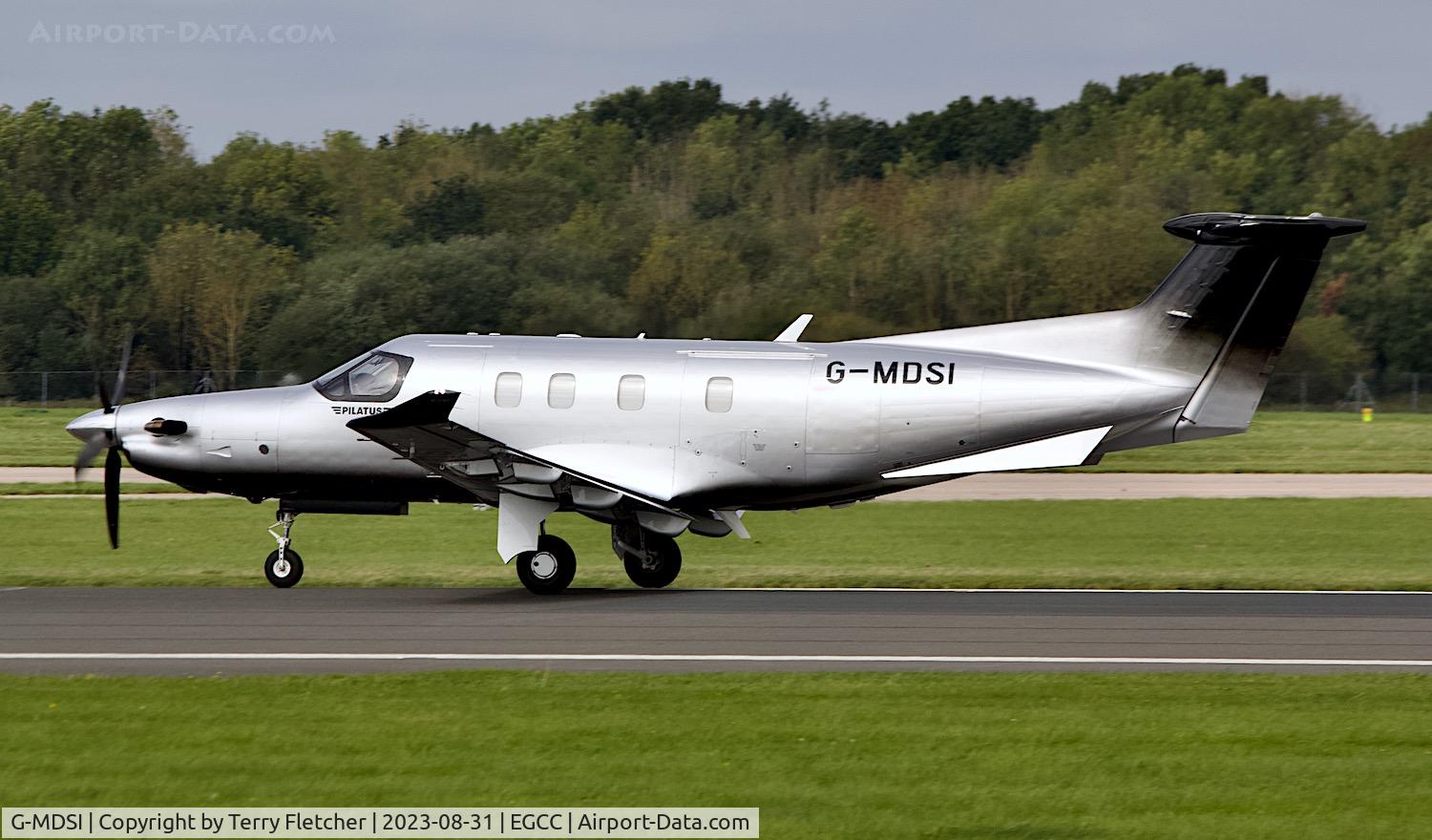 G-MDSI, 2020 Pilatus PC-12/47E C/N 2019, At Manchester Airport