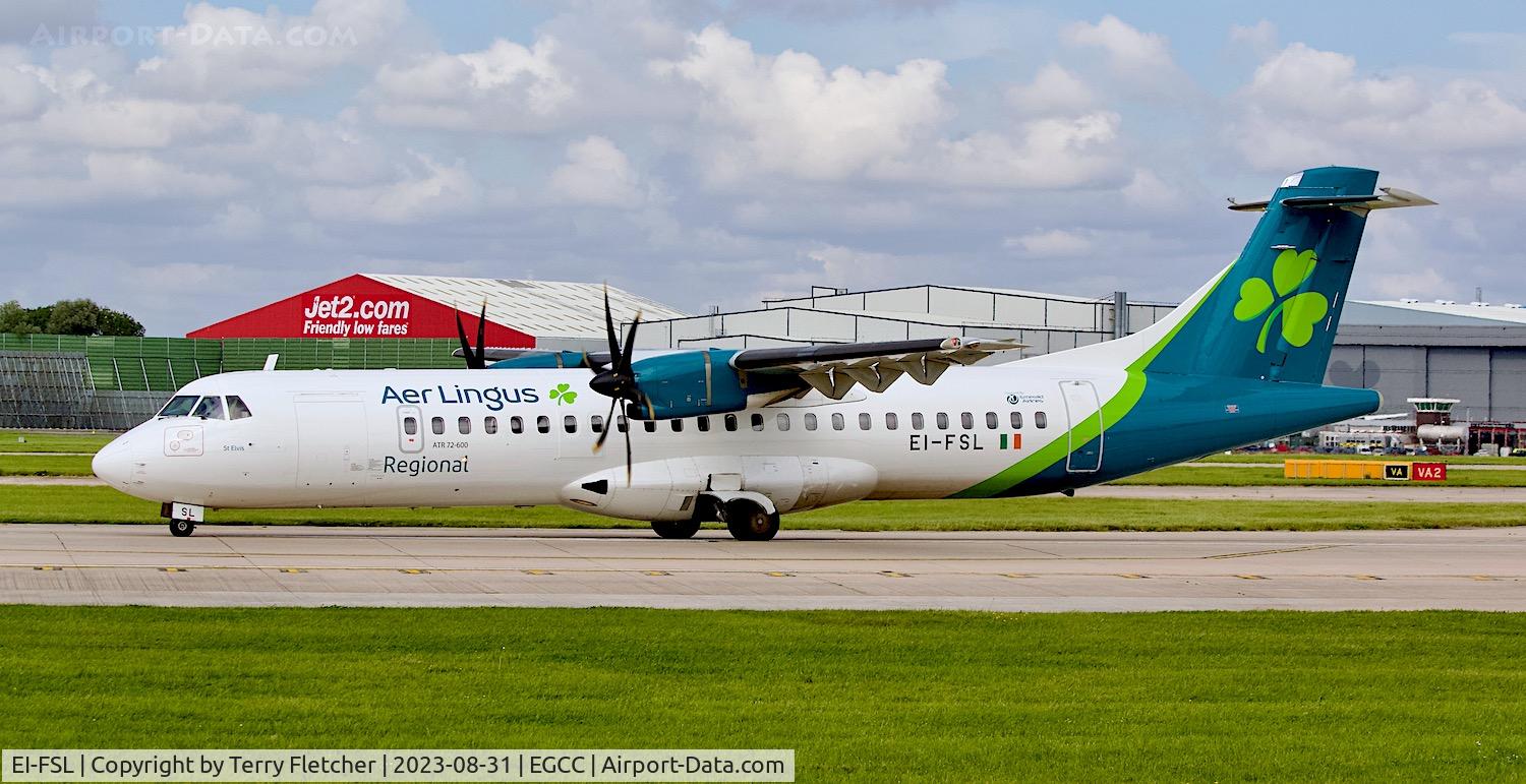 EI-FSL, 2016 ATR 72-212A C/N 1339, At Manchester