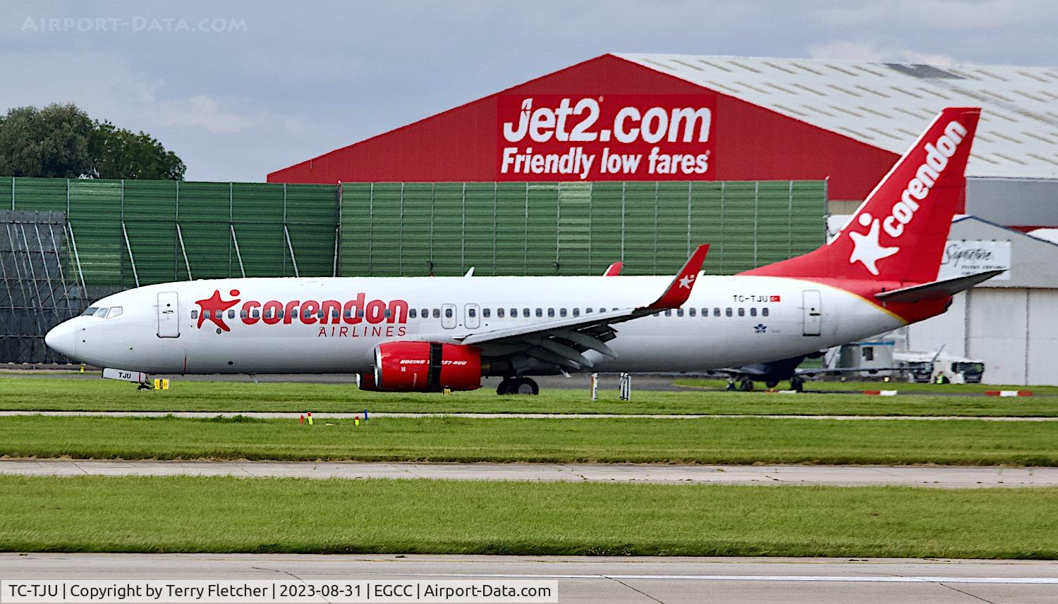 TC-TJU, 2008 Boeing 737-8HX C/N 29681, At Manchester Airport