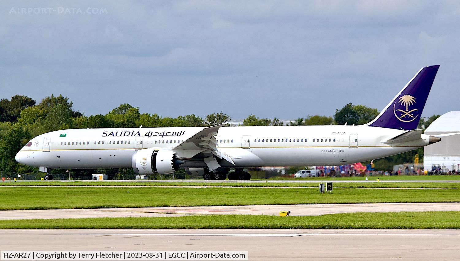 HZ-AR27, 2020 Boeing B787-10 C/N 40052, At Manchester Airport
