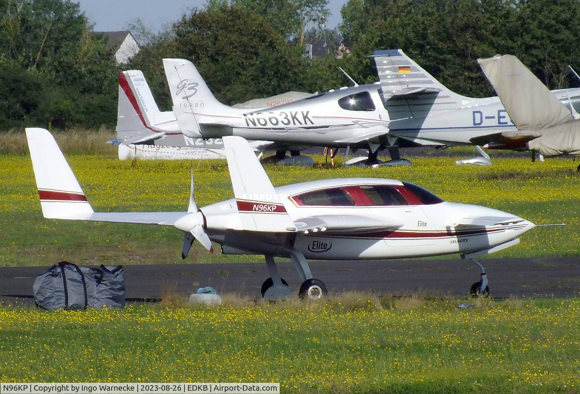 N96KP, 1996 Velocity Velocity  RG 173 C/N DMO325, Velocity SE RG 173 at Bonn-Hangelar airfield during the Grumman Fly-in 2023