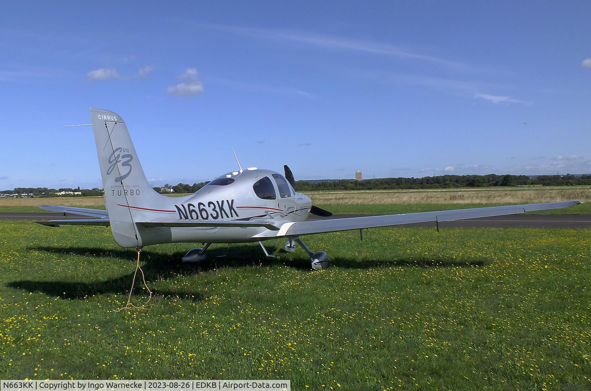 N663KK, 2008 Cirrus SR22 G3 GTS Turbo C/N 3064, Cirrus SR22 GTS Turbo at Bonn-Hangelar airfield during the Grumman Fly-in 2023