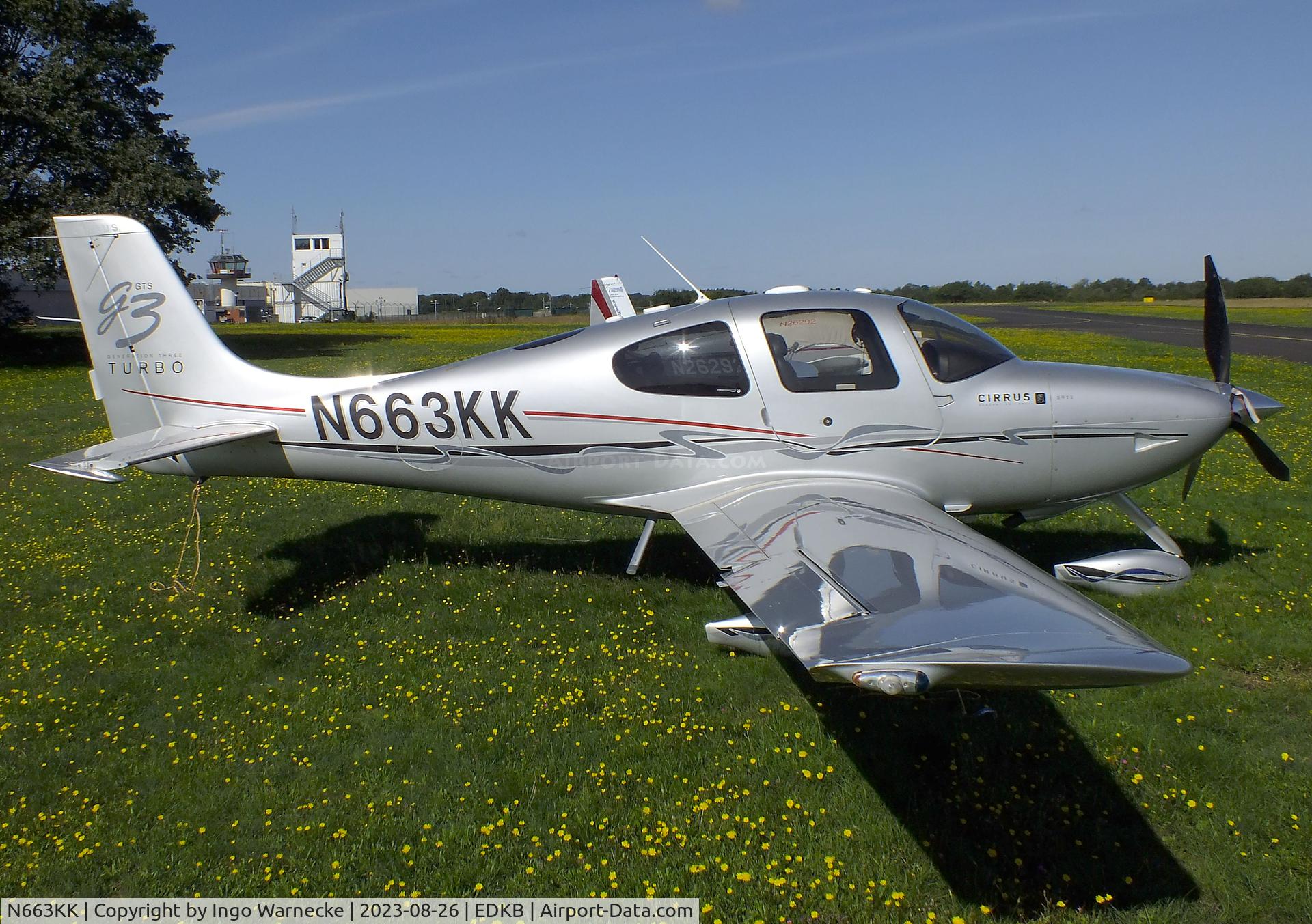N663KK, 2008 Cirrus SR22 G3 GTS Turbo C/N 3064, Cirrus SR22 GTS Turbo at Bonn-Hangelar airfield during the Grumman Fly-in 2023