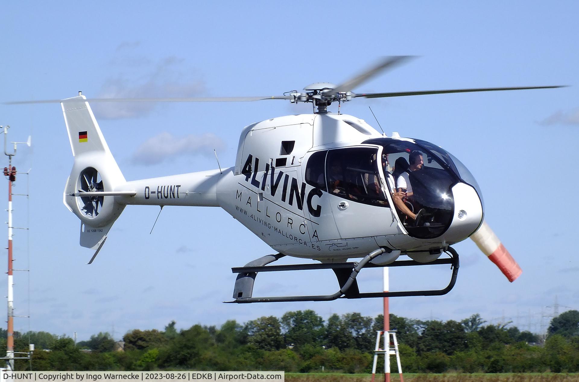 D-HUNT, 2008 Eurocopter EC-120B Colibri C/N 1542, Eurocopter EC120B Colibri at Bonn-Hangelar airfield during the Grumman Fly-in 2023