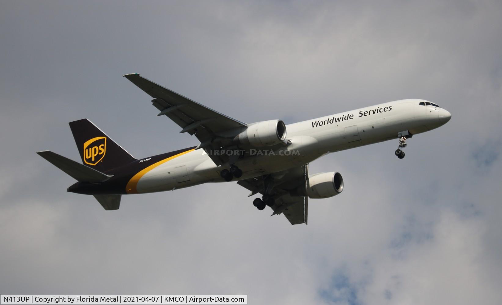 N413UP, 1988 Boeing 757-24APF C/N 23853, UPS 757-200F zx CAE-MCO