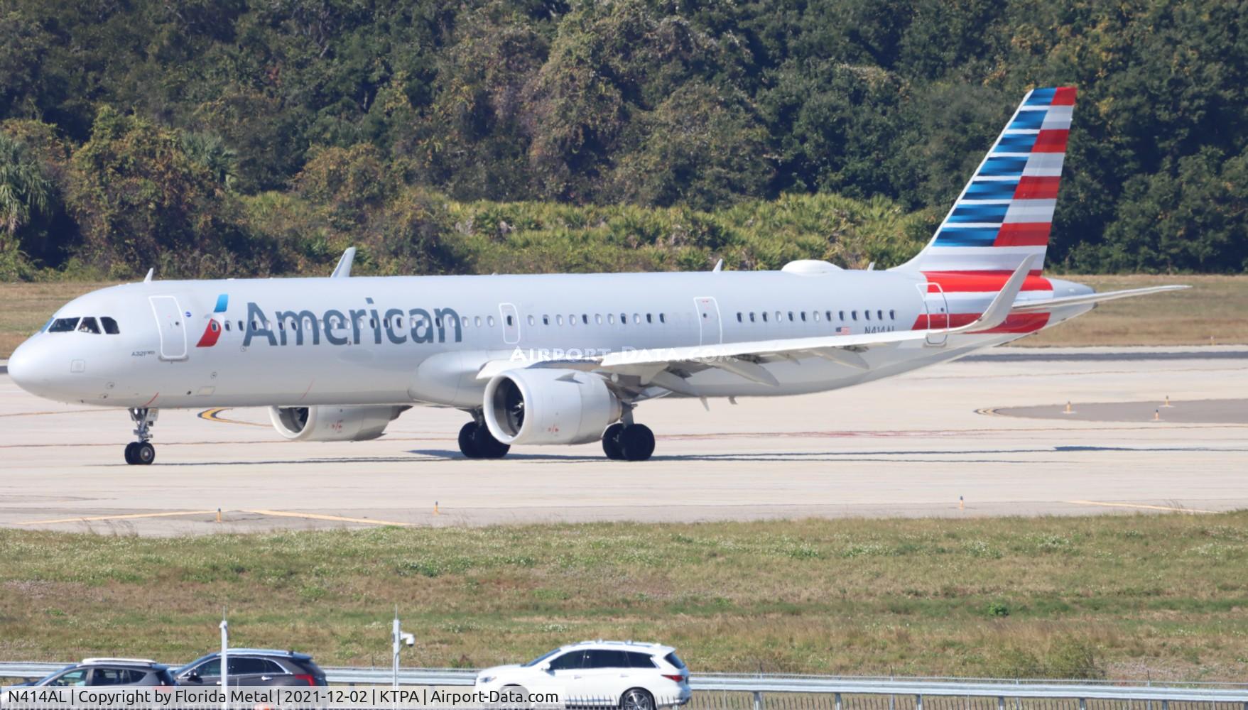 N414AL, 2020 Airbus A321-253NX C/N 9359, AAL A321N zx TPA-DFW
