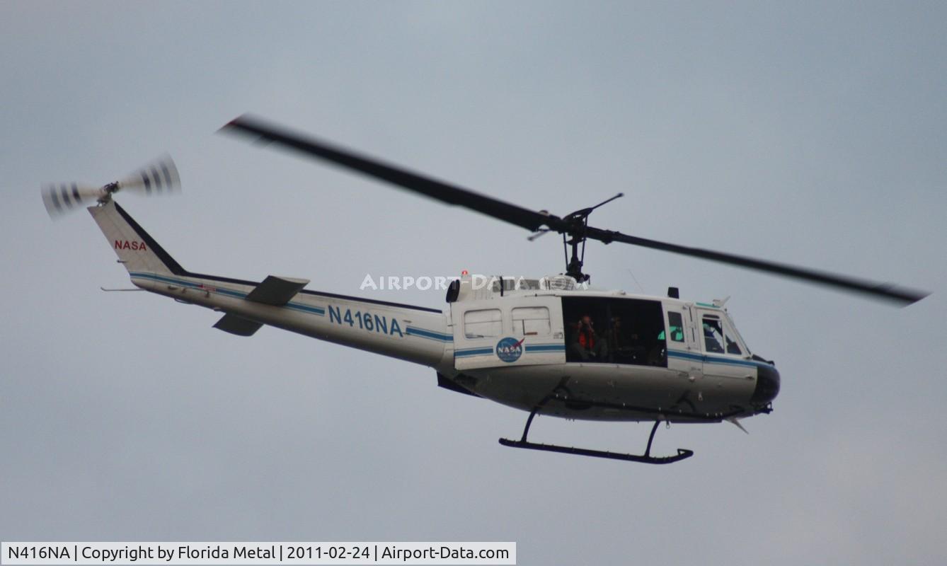 N416NA, Bell UH-1B C/N 622064, UH-1 NASA zx over Titusville