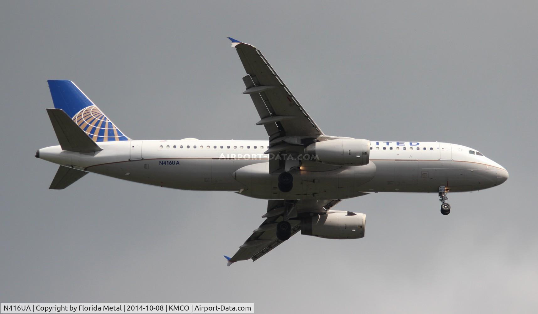 N416UA, 1994 Airbus A320-232 C/N 479, UAL A320 zx IAD-MCO