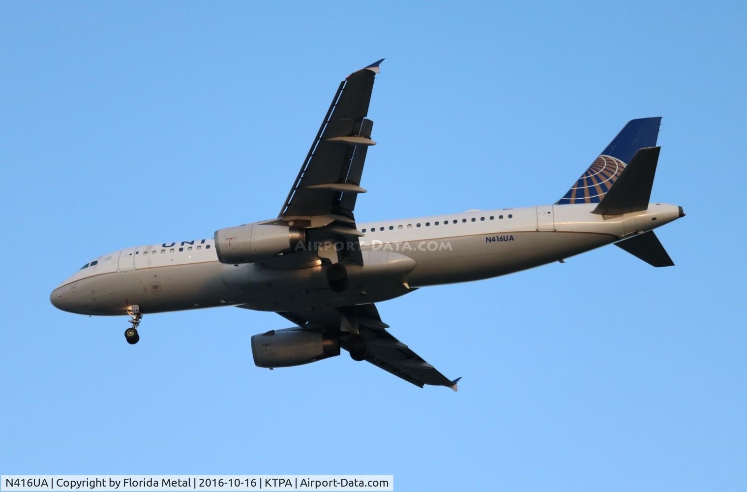 N416UA, 1994 Airbus A320-232 C/N 479, UAL A320 zx ORD-TPA