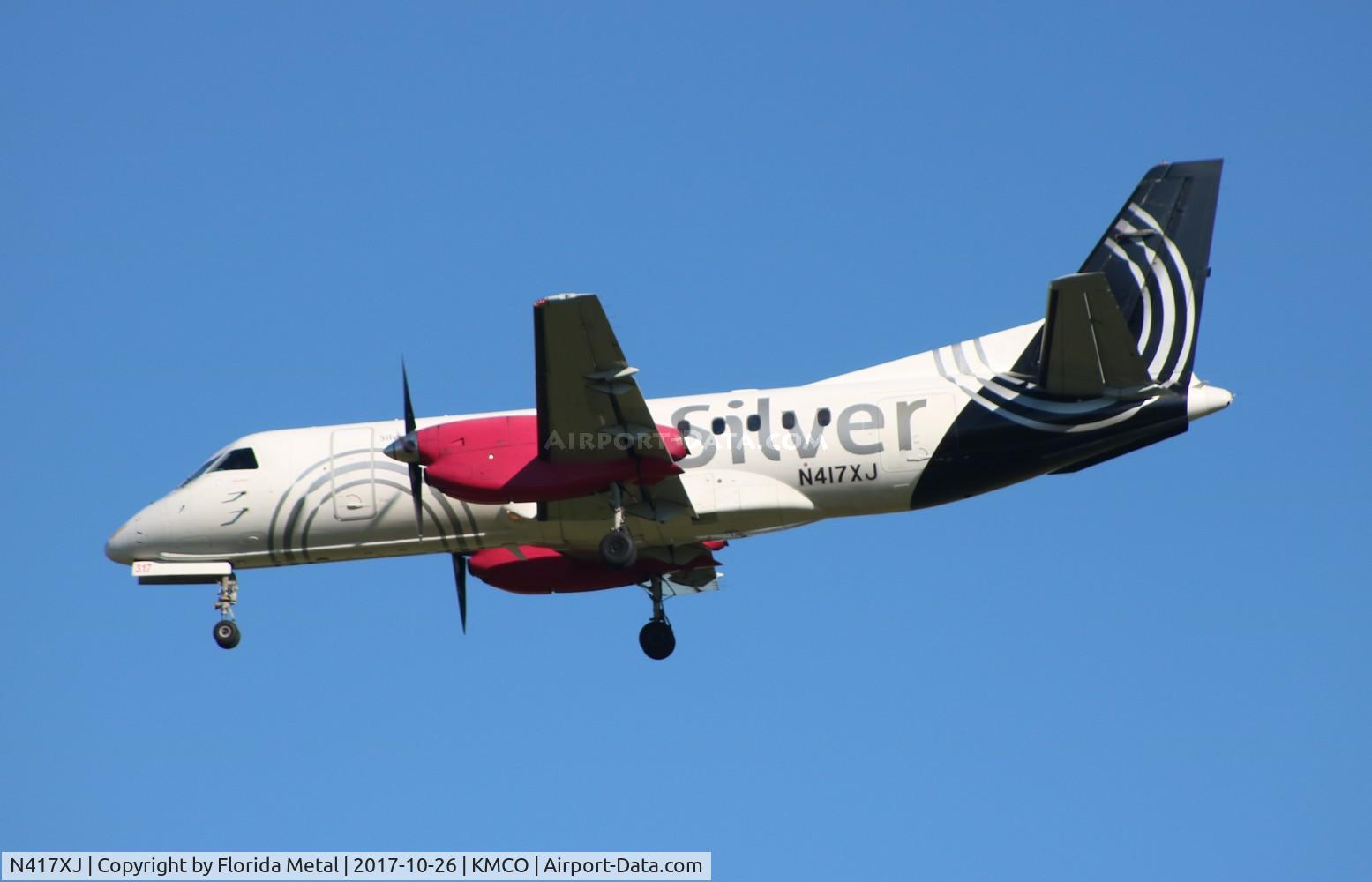 N417XJ, Saab 340B C/N 340B417, SIL S340 zx PNS-MCO