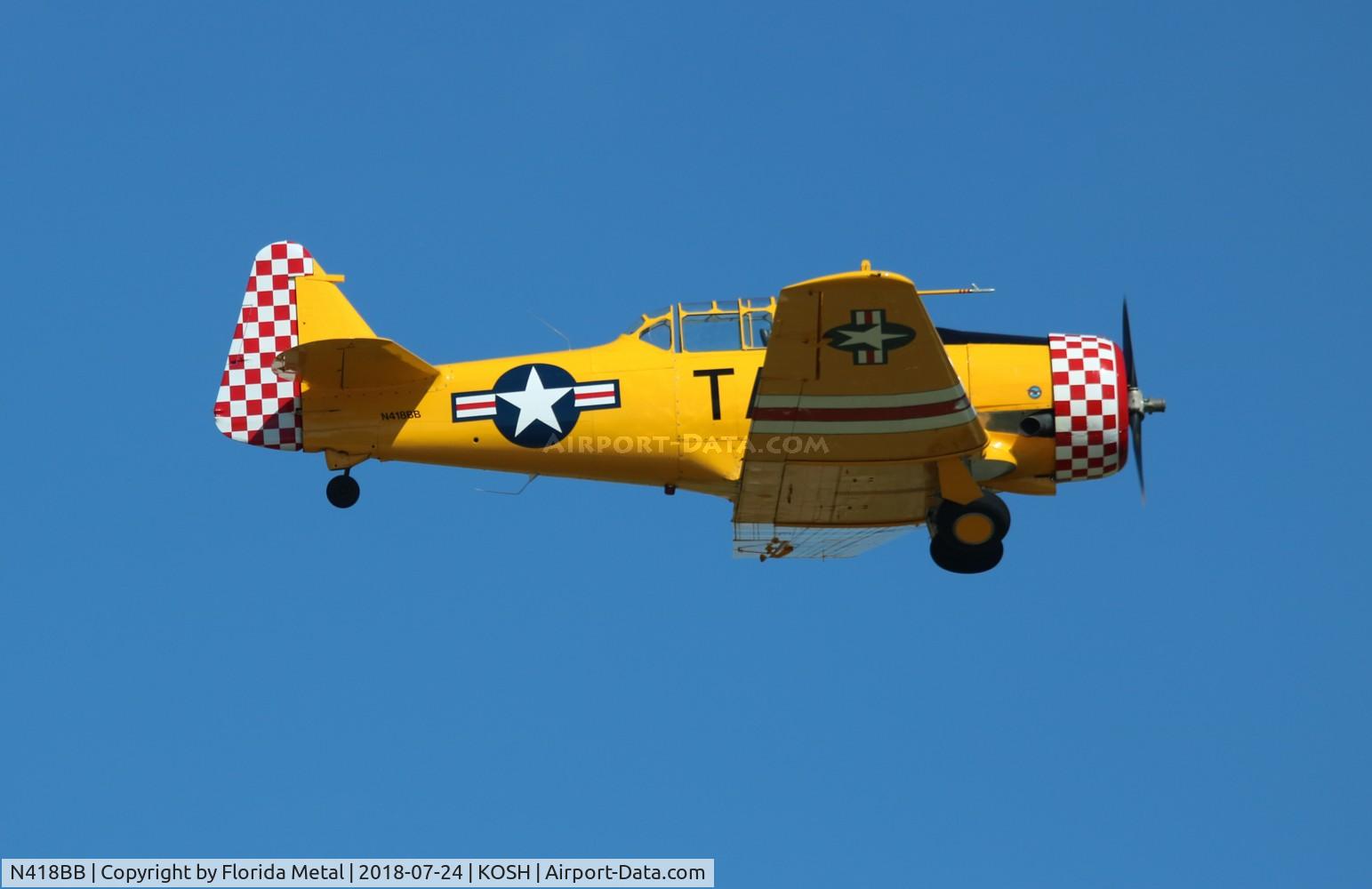 N418BB, 1945 North American AT-6D C/N 53418, T-6 zx