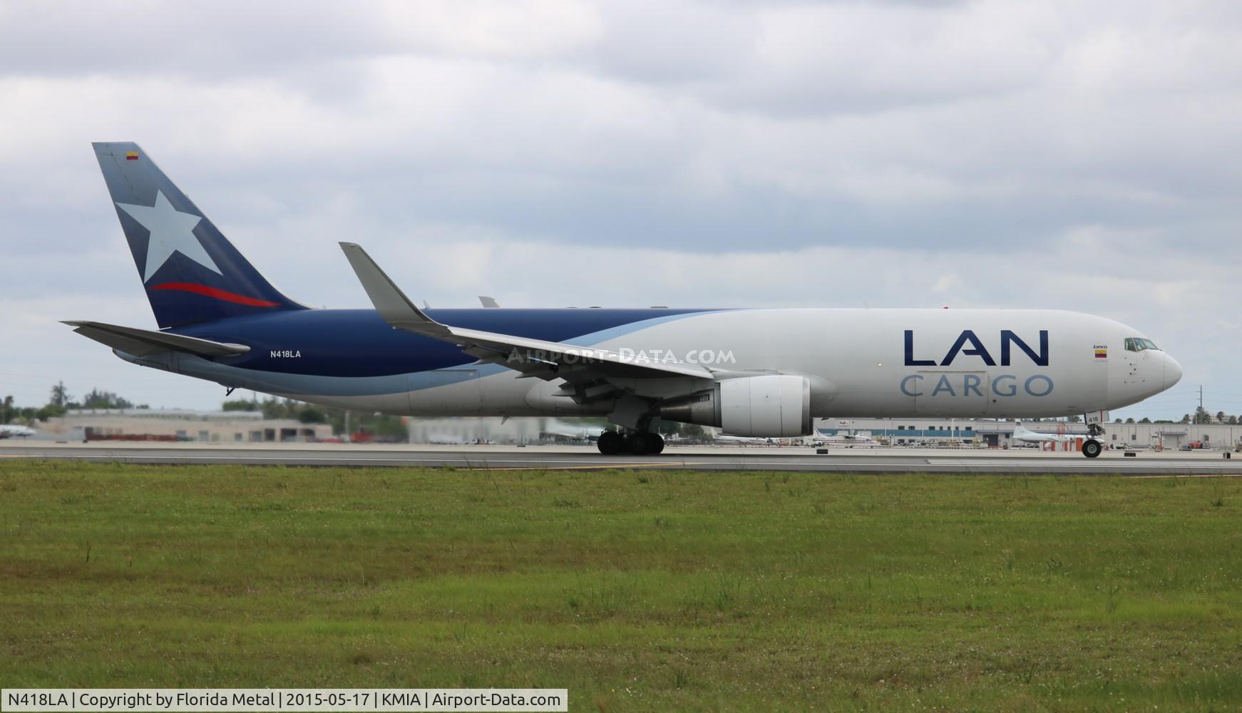 N418LA, 2005 Boeing 767-316F C/N 34246, LAN Cargo 767-300F zx MIA-BOG