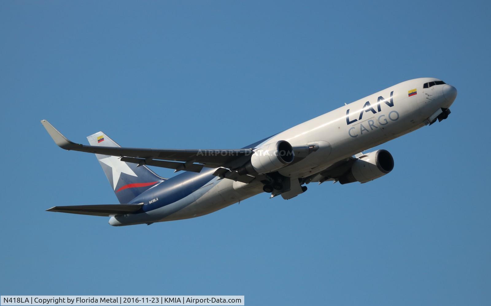 N418LA, 2005 Boeing 767-316F C/N 34246, LAN Cargo 767-300F zx MIA-SCL