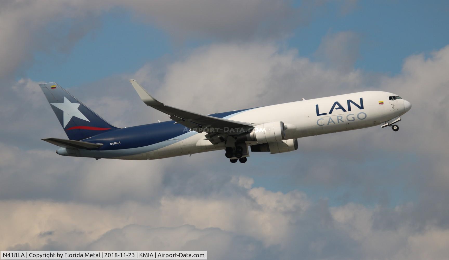 N418LA, 2005 Boeing 767-316F C/N 34246, LAN Cargo 767-300F zx MIA-LIM